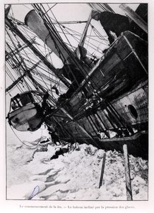 Het Begin van het Einde, van de Expeditie naar de Zuidpool door Ernest Shackleton (1874-1922) 1914-17 door French Photographer